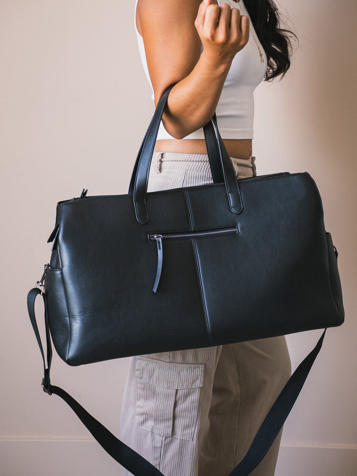 Tiffany Overnight Bag | Premium Vegan Leather Travel Weekender