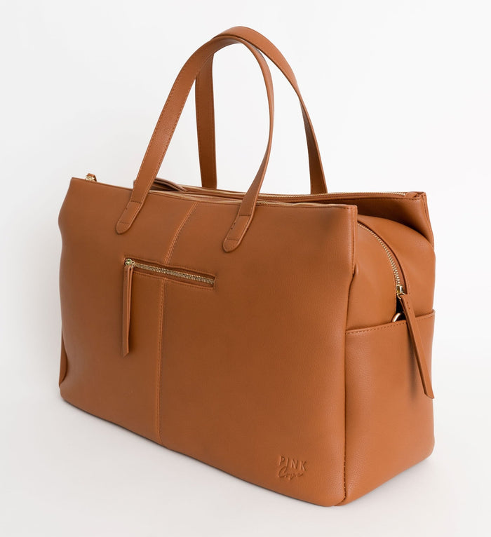 Tiffany Overnight Bag | Premium Vegan Leather Travel Weekender