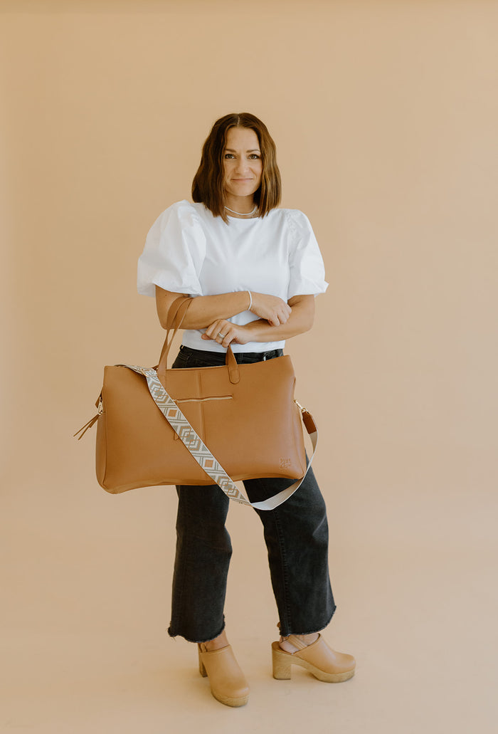 Tiffany Overnight Bag | Premium Vegan Leather Travel Weekender