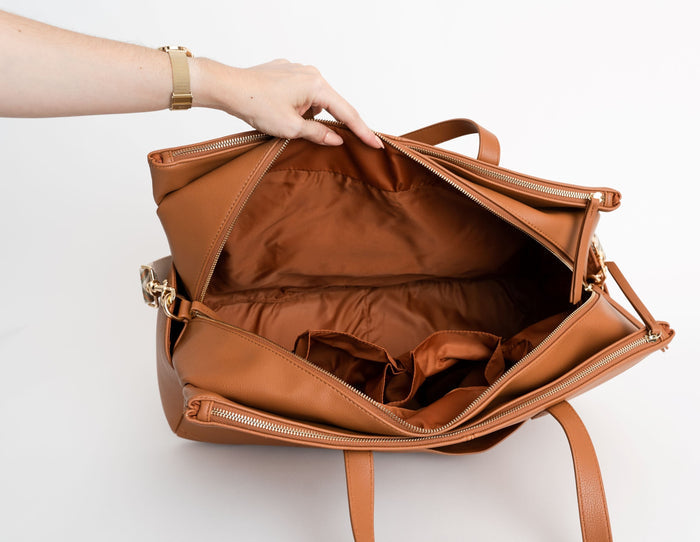 Tiffany Overnight Bag | Premium Vegan Leather Travel Weekender
