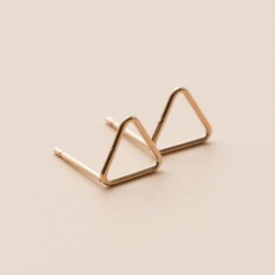 TRIANGLE POST EARRINGS