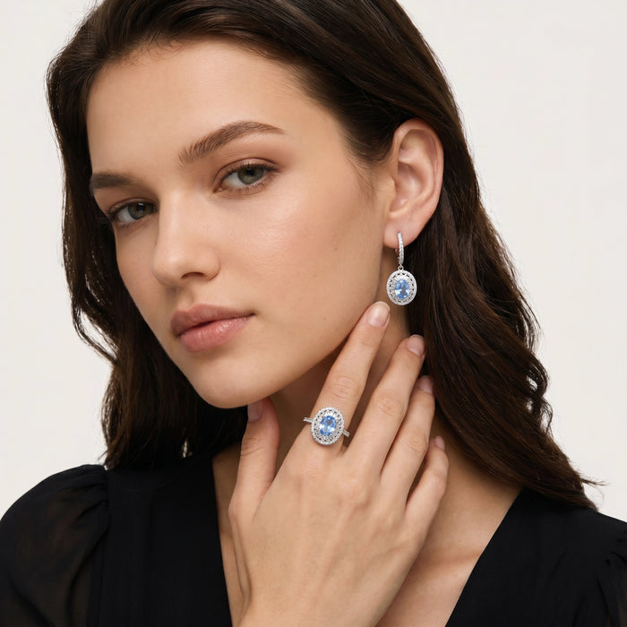 Ulmlind Blue Oval Ring