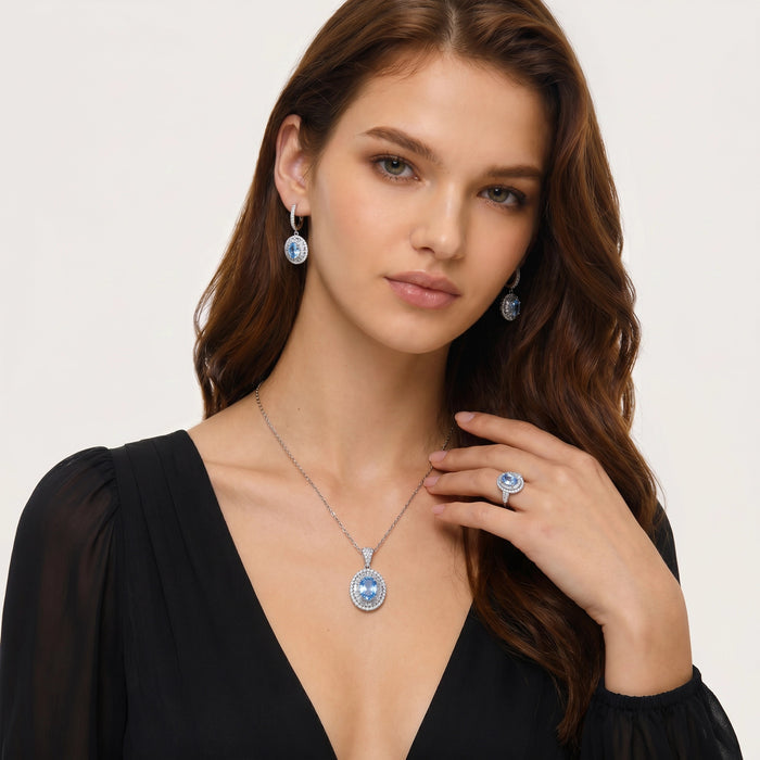 Ulmlind Blue Oval Ring