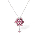 Viviane  Blooming Flower Red Necklace