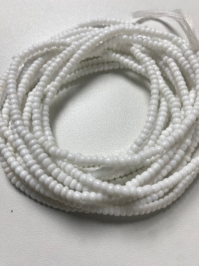 White Waist Bead | Body Jewelry | Waist Bead for Weight-loss 40-45”