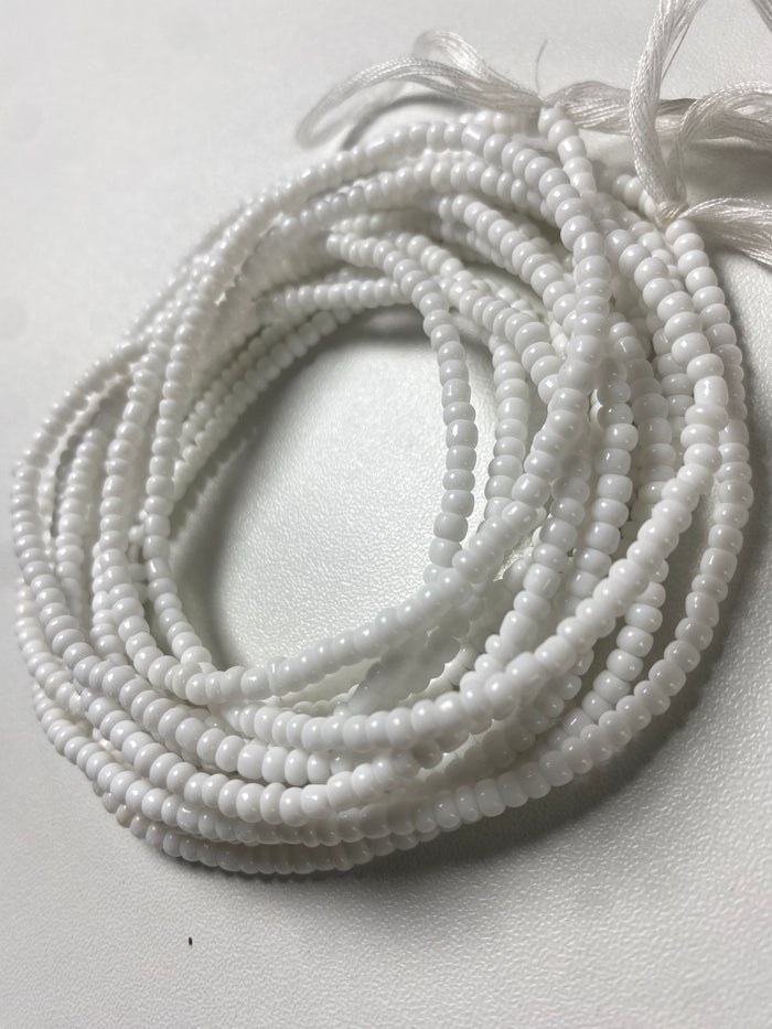 White Waist Bead | Body Jewelry | Waist Bead for Weight-loss 40-45”