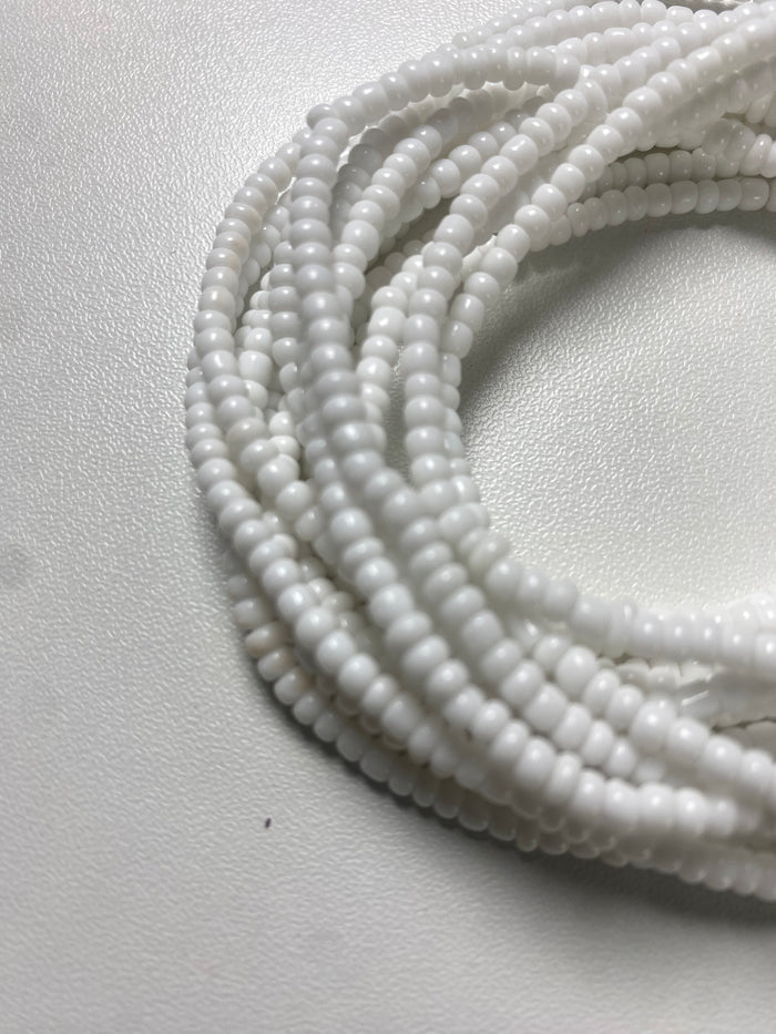 White Waist Bead | Body Jewelry | Waist Bead for Weight-loss 40-45”