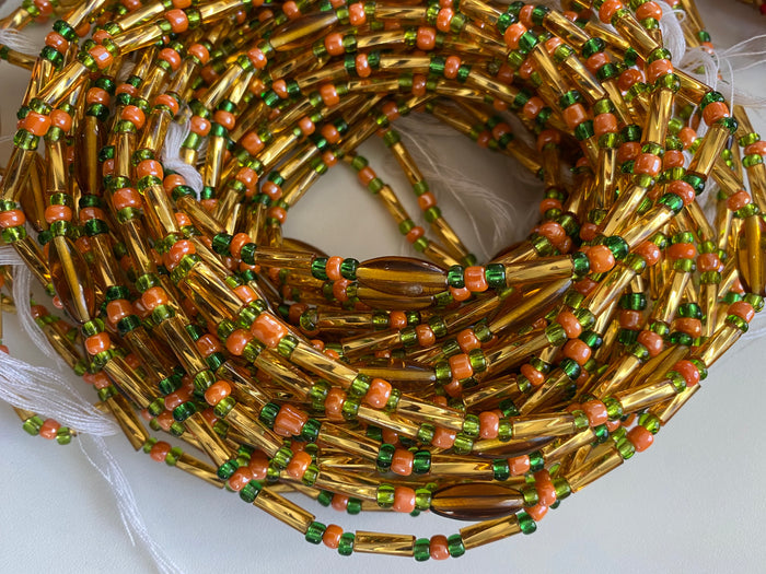 Wholesale African Waist Beads – Crystal Tie-On Strands 30”-36” (Bulk 25pcs Pack)