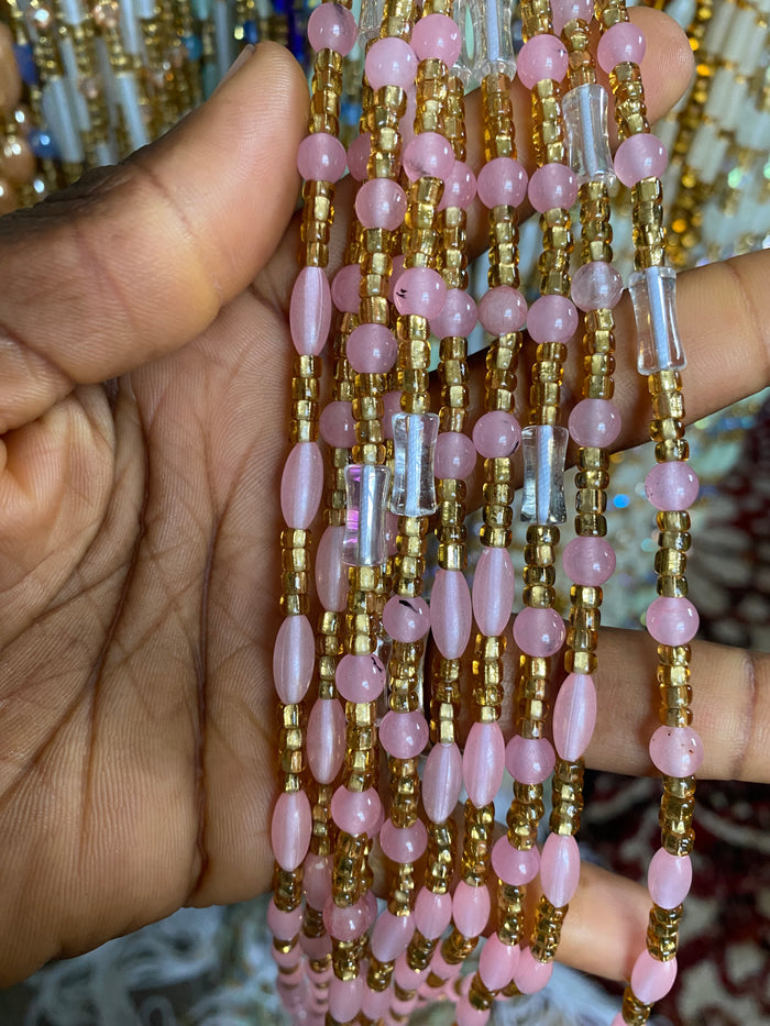 Wholesale Waist Beads | Glow in the dark | African Waist Beads for Resale | Randomly Chosen | 25 Waist Beads | 45"-50".