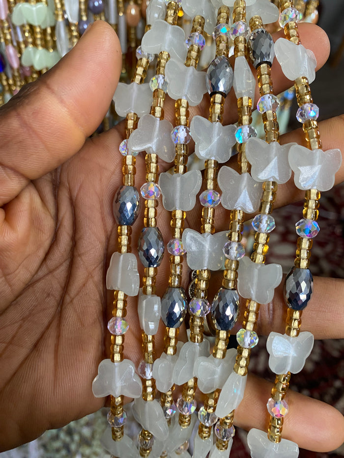 Wholesale Waist Beads | Glow in the dark | African Waist Beads for Resale | Randomly Chosen | 25 Waist Beads | 45"-50".