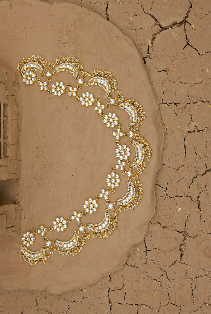 Yamira Head band Handcrafted Gold Plated