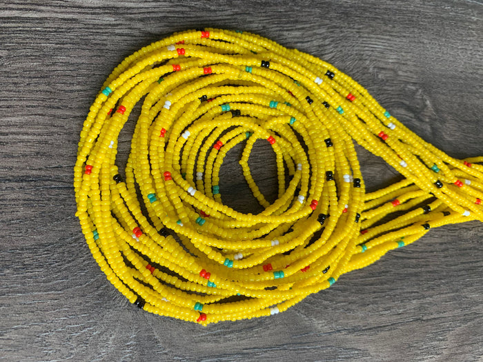Yellow Waist Bead