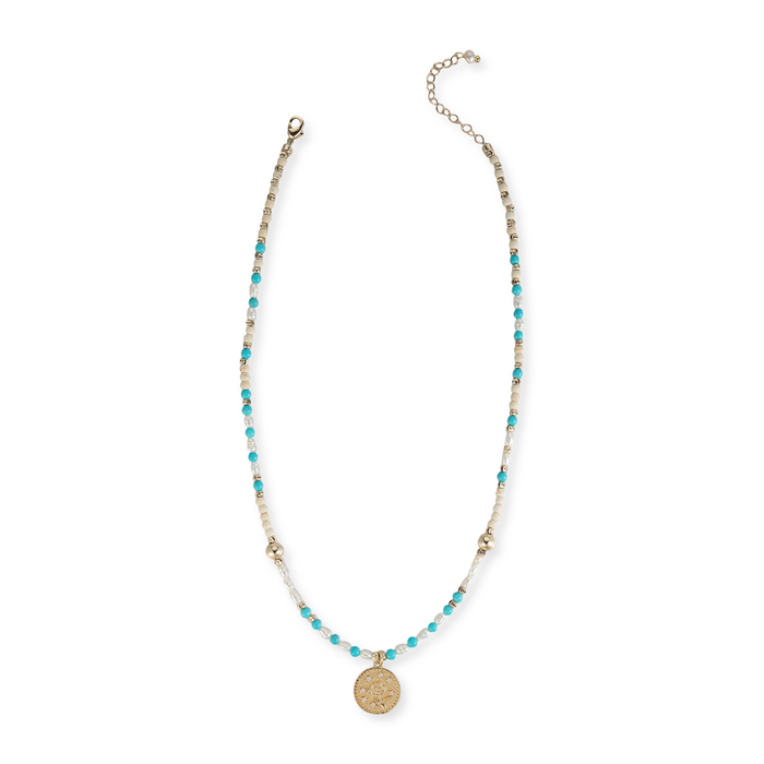 Ylvie Multicolor Floral Pearl Necklace