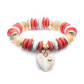 Zinnia Horn Heart Charm Bracelet