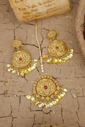 Zoya  Earing Tikka Handcrafted Gold Plated